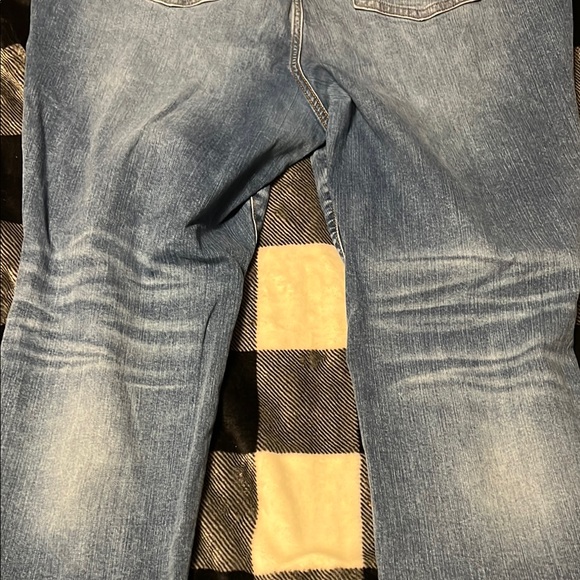 Torrid #Feelthefit Crop Boyfriend Vintage Stretch Blue Distressed Jeans size 22 - Picture 12 of 15